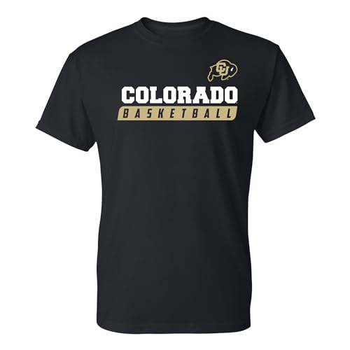 Underground Printing CU Buffs Bball Slant Tee - LG - Black
