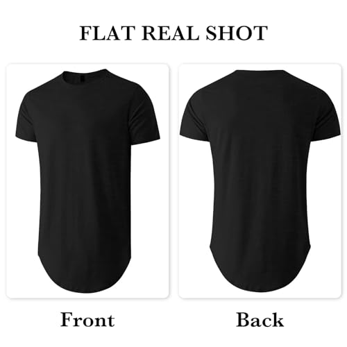 LIWEIKE Mens Hipster Hip Hop Swag Curve Hem Short Sleeve T Shirt2