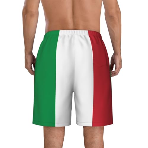 Italian Flag Men Beach Pants-Mens Swim Trunks Quick Dry Board Shorts with Mesh Lining, Breathable Beach Shorts4