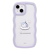 アイムドラえもん iPhone 15/14/13 専用 ケース うねうねケース (ラベンダー/うとうと)【 2way クリアケース iphone13 iphone14 iphone15 アイフォン13 アイフォン14 アイフォン15 スマホケース カバー ストラップホール 】