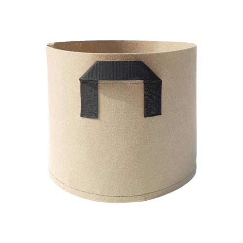 Thickened Bags Cloth Gallon Bags Nonwoven Plantingbags Vintage Macetero de cerámica (caqui, talla única)