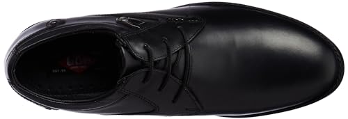 Image of Lee Cooper LC2024B3R Men's Leather Derby Formal Shoes | Lightweight, Comfortable & Stylish Lace-Ups for Office, Business