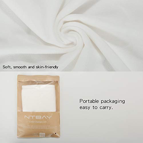 Image of NTBAY 2 Pack Zippered Velvet King Pillowcases, Super Soft and Cozy Luxury Fuzzy Flannel Pillow Cases with Zipper, 20x36 Inches, White