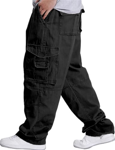 IDEALSANXUN Baggy Cargo Pants Men Casual Loose Fit Y2k Pants2