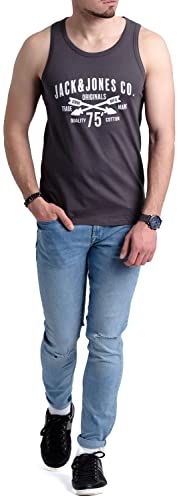 JACK & JONES Herren Tank-Tops Vielfältige Prints | Schmale Passform und atmungsaktive Baumwolle (Havka TT Opt 3, XL) 4