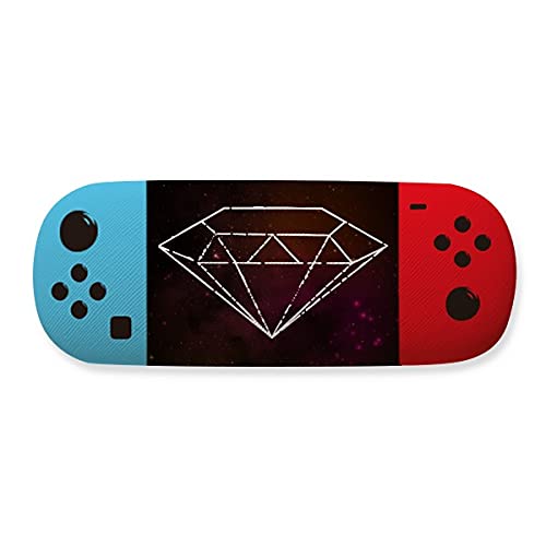Étui de rangement pour lunettes rouge rigide boîtier Crystal Universe