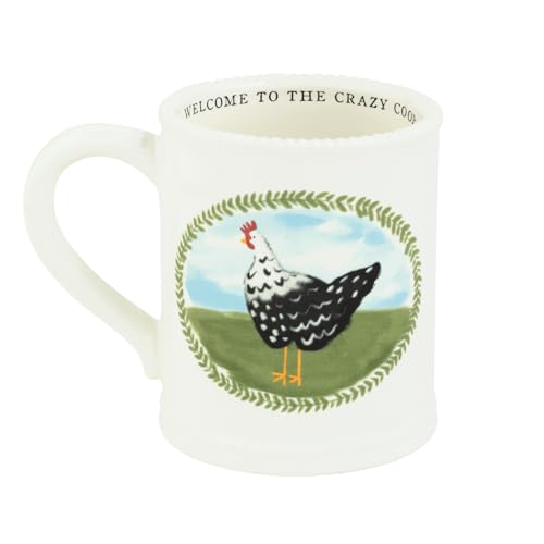 Taza de cerámica blanca Mud Pie 15 oz miniatura 1