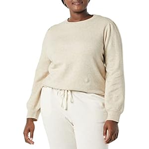 Amazon Essentials Damen Weicher Pullover mit plissiertem Schulter-und Rundhalsausschnitt