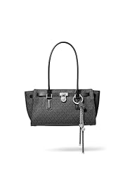 Silver-tone Hardware/Tonal Mk Signature Coated Twill/Black