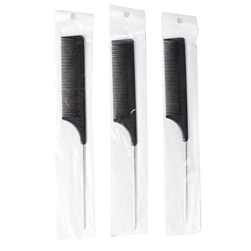 3 Peines para Partir Cabello de Metal y Fibra de Carbono miniatura 2