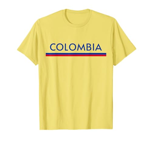 BANDIERA DELLA COLOMBIA SPORTIVA ATLETICA STILE MAGLIA Maglietta