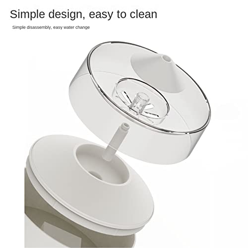 Fuente de agua automática para perros y gatos, blanca miniatura 7