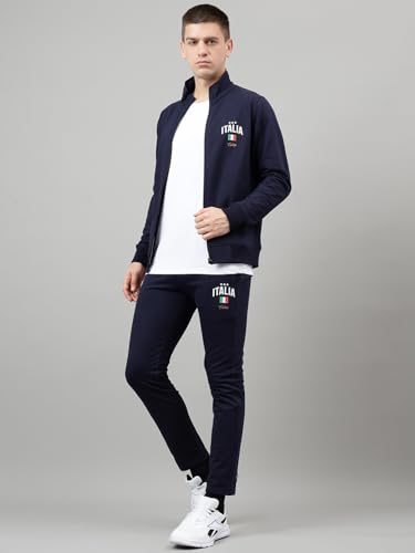 Image of Men's Winter Fleece Tracksuit | Zip-Up Sweatshirt & Track Pants, Soft Fleece Fabric, Warm 2-Piece Sportswear for Gym, Streetwear & Casual Wear |FTS-68