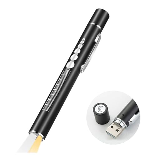 Linterna De Bolígrafo De Diagnóstico Médico, Luz De Bolígrafo Médica, Modos Linterna De Diagnóstico Con Clip, Luz De Diagnóstico Para Pupila, Linterna De Diagnóstico Lámpara LED, Luz Blanca Y Amarilla