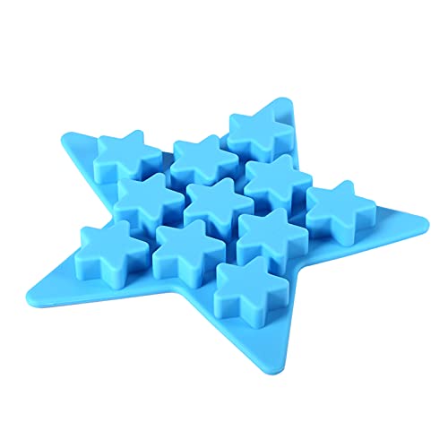 Molde de silicona para hielo en forma de estrella miniatura 4
