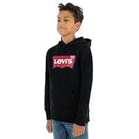 Levi's Boy's Lvb Batwing Screenprint Hoodie 9e8778 Sweatshirt, Black, 12 Years