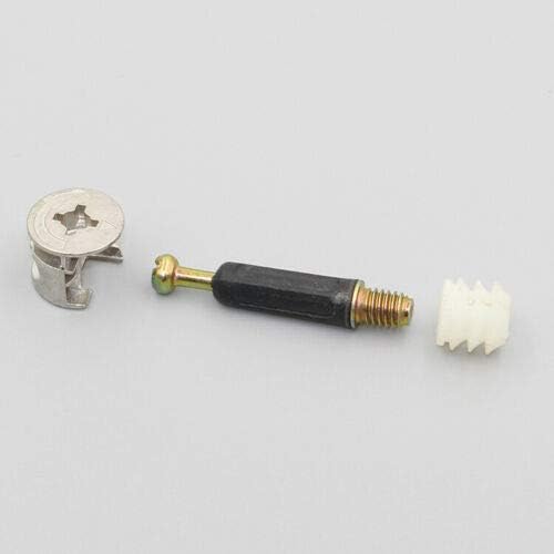 Furniture Connecting Cam Fitting Cam Lock Nut 3-in-1 Furniture Connecting Fastener Bolt Nut Set for Cabinet Wardrobe (25 Sets) - Image 4