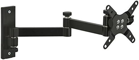 Mount-It! Full Motion Computer Monitor Wall Mount, Articulating Arm Fits Single Monitor Screens 19 20 21.5 22 24 27 30 Inches, VESA 75 and 100 Compatible, 33 lb Capacity Black