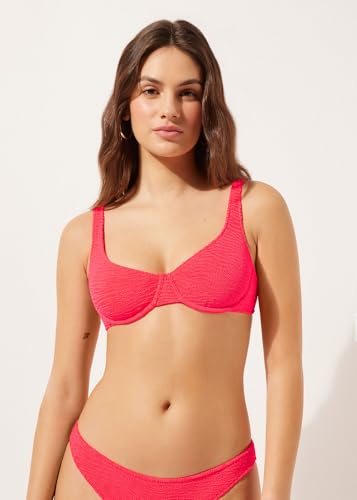 Woman's Balconette Swimsuit Top Crinkle Waves2