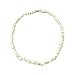18" Hawaii Shell Necklace White Chips with Hawaiian Koa Wood Bead Accents Puka Surfer Beach Choker