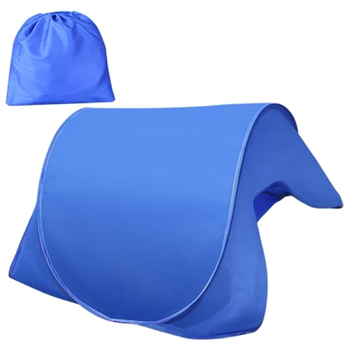 Temeemeg Head Tent up Head Tent Portable Beach Breathable Shade Canopy for Outdoor Napping & Sun Protection Blue