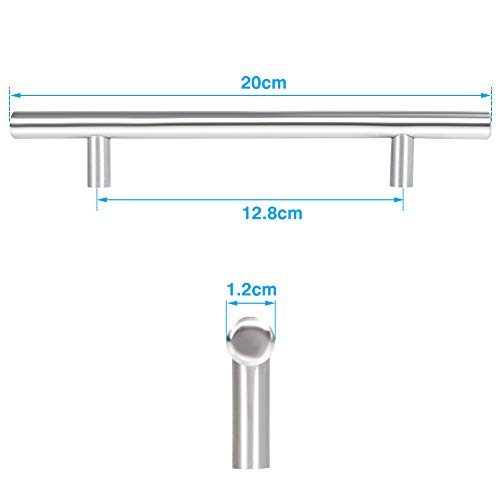 T Handle for Furniture T-Shaped Bar 20 Pcs Stainless Steel Drawer T Bar Handle Door Stick Kitchen Cupboard Cabinet - Image 2
