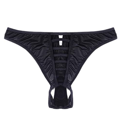 Mens Front Hollow Out Panties T-Back Thongs Underwear