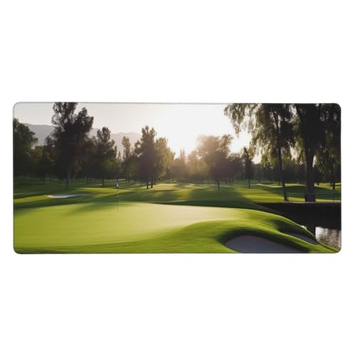 Tapis de souris de jeu de qualité supérieure avec bords cousus robustes et design de golf