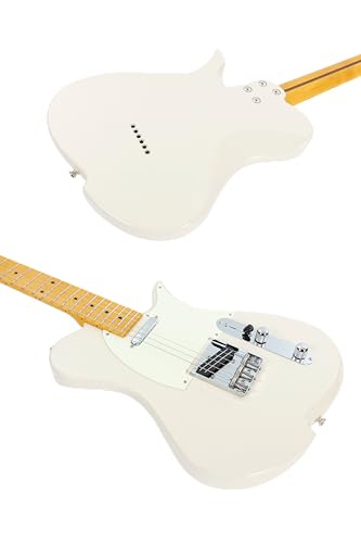 Vola Vasti V3 MC Guitare électrique, corps en frêne, manche en érable, frettes en nickel, manche en C moderne, fabriquée au Japon (Vintage Blanc) - Les Beatles, Paul McCartney, John Lennon, RIngo Starr, George Harrison Vola Vasti V3 MC Guitare électrique, corps en frêne, manche en érable, frettes en nickel, manche en C moderne, fabriquée au Japon (Vintage Blanc) – Image 7