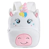 Toddler Backpack for Girls Boys School Small Backpacks Toddler Back Pack Stuffed Animal Backpack Kawaii Kids Mini School Bag Preschool Age 2-4 Unicorn