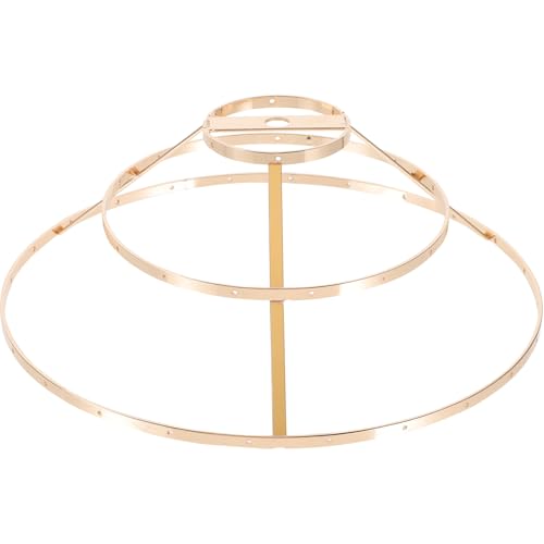 Ossature de lampe 3 niveaux en fil de fer doré 25 cm
