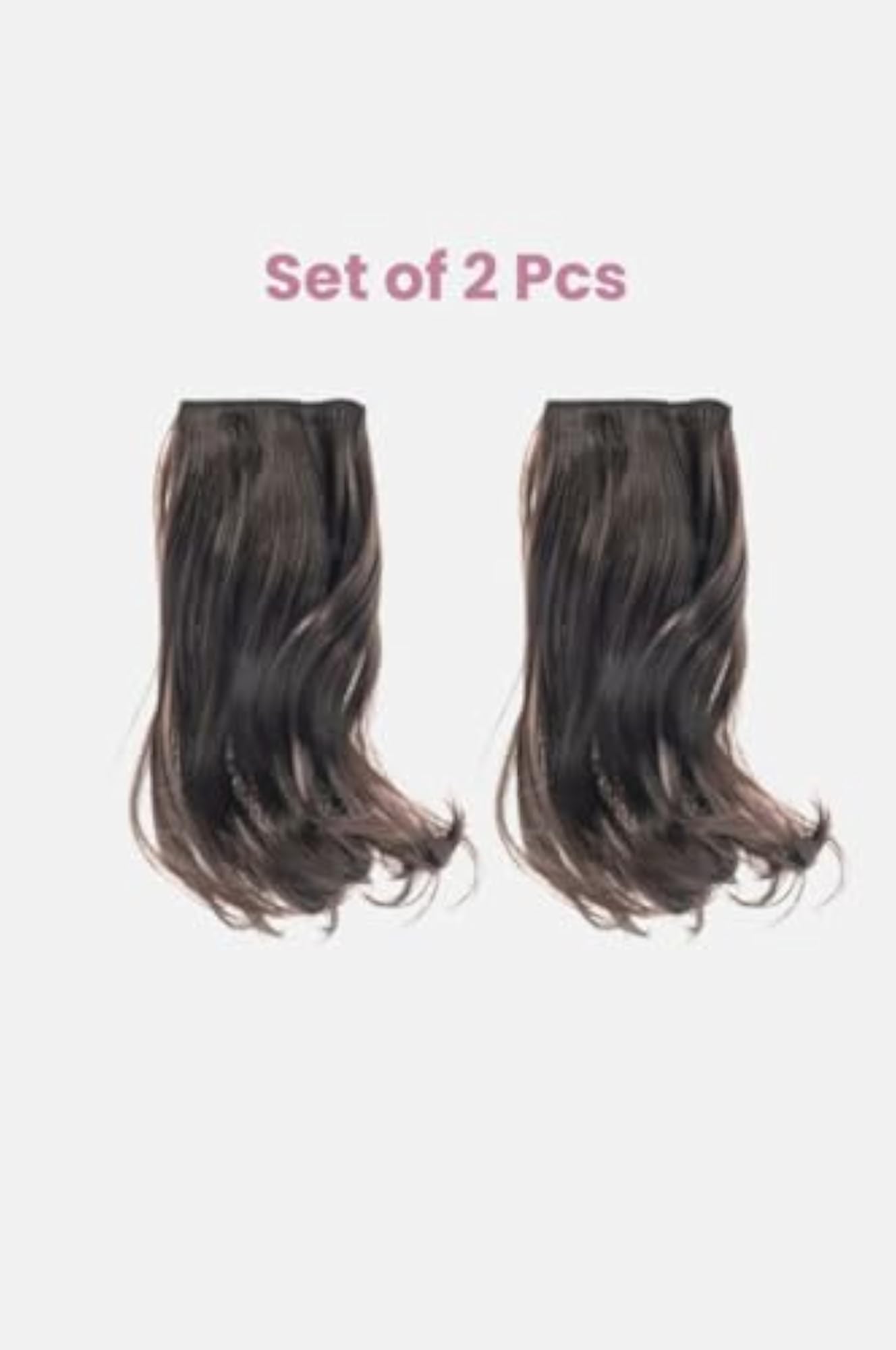 Ava Wavy Side Bang Clip-in Hair Extensions, 12 Inch