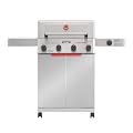 Monument Grills 4+1 Burner Stainless Steel 525 sq.in Propane Gas Grill, 49,000 BTU, Assembles in 30 Mins, Outdoor Mesa 2 Patio Grill with Broil Zone, Side Burner, Foldable Side Shelf, Mesa II 415BZ