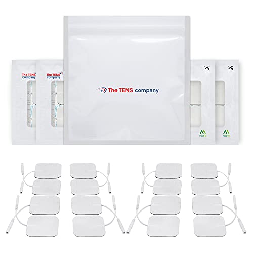 Med-Fit Tens Electrode Pads High Quality Extra Long Lasting Self Adhesive Tens Electrodes size 2"x 2" (16 Electrodes)