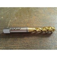 M8 X 1.0 GD5 HIGH SPEED STEEL TiN COATED SPIRAL FLUTE BOTTOM TAP