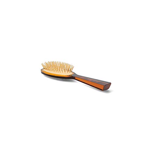 Koh-I-Noor Cushion Brush Oval Great Turtle Jaspe Peaks Gold 109g