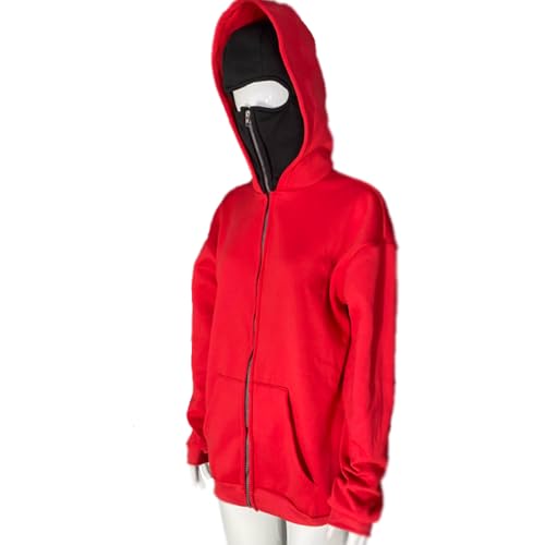Balaclava Hoodie Zipper, Double Hooded Zip Jacket Wind-resistant Winter Hoodies for Men, The Most Viral Balaclava Hoodie4