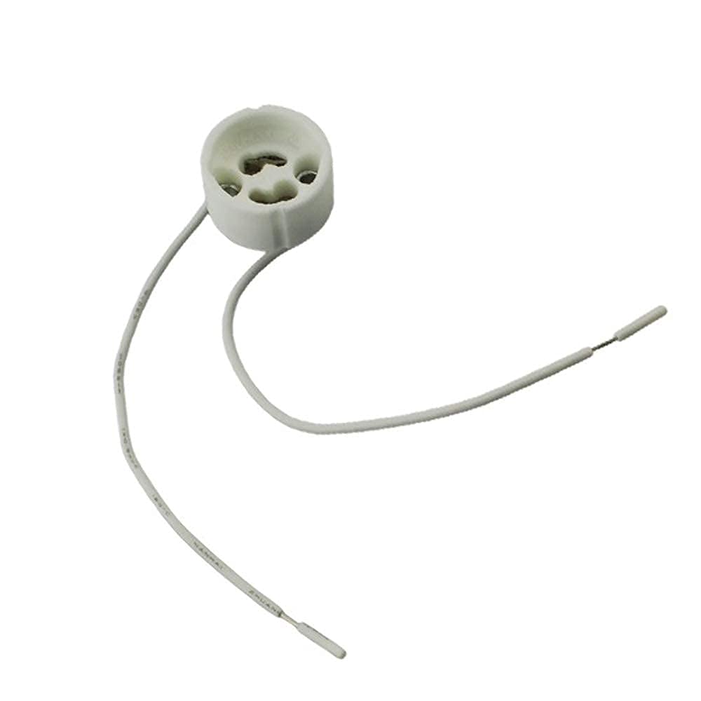 Artdecor GU10 L-ED Strip Wire Connector Socket Base Lamp Holder for Ceramic Halogen Bulb (Pack of 2)-image-49