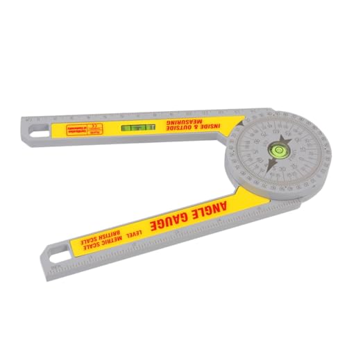DOITOOL 1pc 360 Measuring Tool Degree Supplies Woodworking Angle Protractor DIY Angel Ruler Durable Gauge