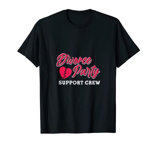 Divorce Tshirts for Women Divorce Support Divorce Party Crew T-Shirt