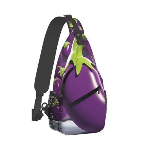 Mochila tipo sling negra unisex para viaje y senderismo miniatura 7