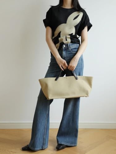 Women's Canvas Leather Totes Handbag Commuting Shoulder Crossbody Armpit Bag Leisure Versatile Casual Chic Stylish Clutch2