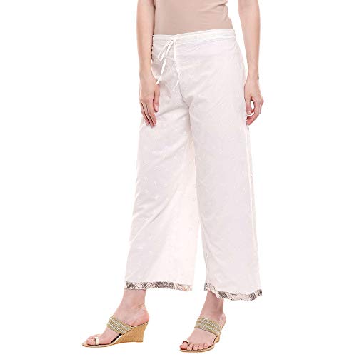Image of BIBA Womens Printed Palazzo Pants