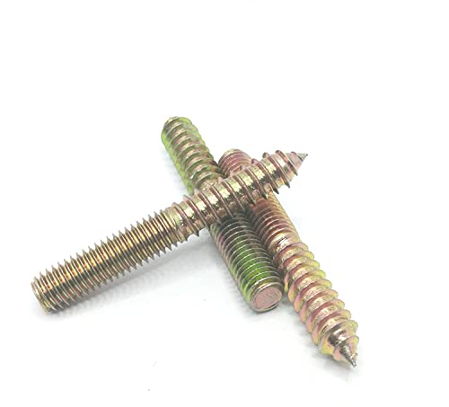 Image of Hanger Bolt M10x70 Double Headed Bolt Self-Tapping Screw for Furniture 10Pcs