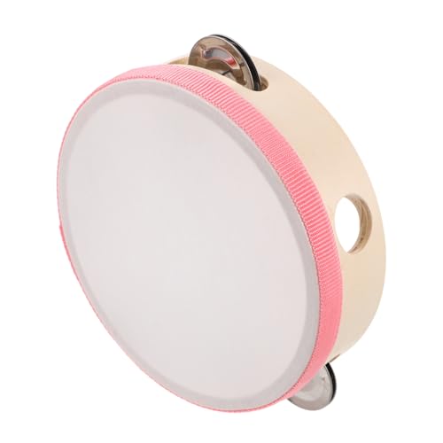 ULDIGI 子供用ハンドタンバリン 軽量 木製 ハンドヘルド打楽器 幼稚園 音楽教育 かわいいデザイン 協調性を育てる楽器