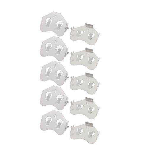 New Lon0167 10Pcs Silver Tone Metal CR2430 miniatura 1