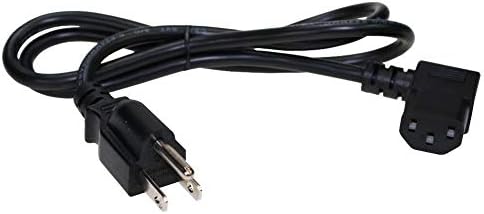 SF Cable 3ft Left Angle NEMA 5-15P to C13 Power Cord, 10Amp, 18/3 AWG, Compatible with HDTV, LCD Plasma, DLP TV, PC, Monitor, Printer, hubs, switches,