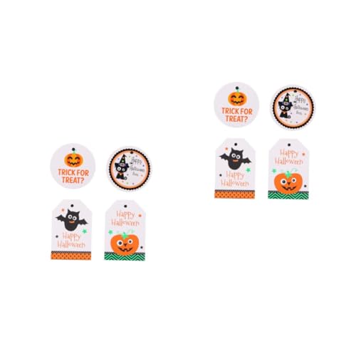 Autocollants bonbons Halloween FOMIYES et étiquettes papier citrouille pour sachet en vrac de fête