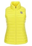 chaleco jott mujer Cierre de cremallera JOTT (Just Over The Top) Chaleco para Mujer Se DA Basic Modelo 6900SED (M, AMARILLO)