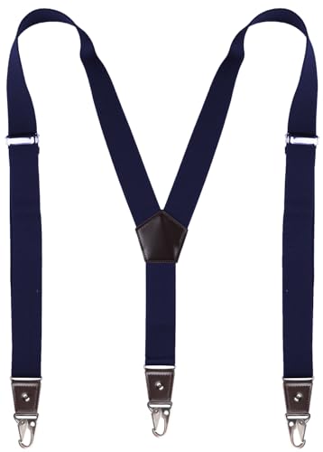 Image of Suspenders for Men with Snap Hooks Adjustable 1.4 inch Wide